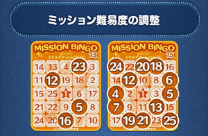 ビンゴミッション難易度