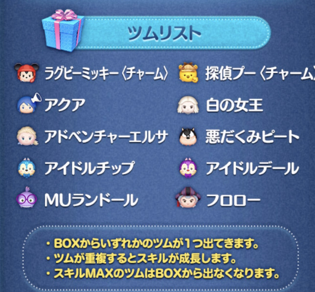 2022年12月ツムツム大晦日セレクトBOXラインナップ