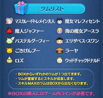 2024年11月ツムツムセレクトBOX4回目