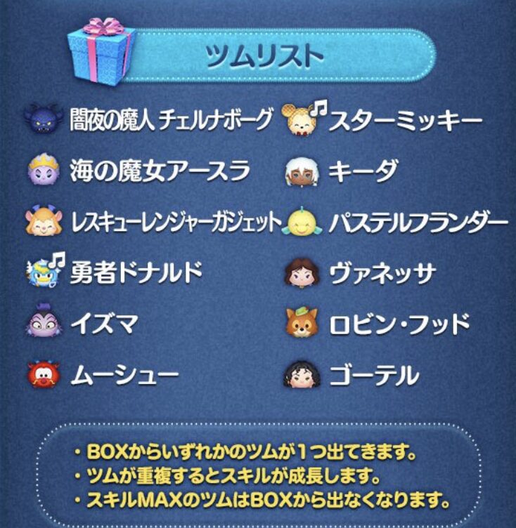 2025年2月ツムツムセレクトBOX3回目